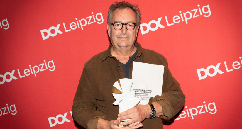 Peter Mettler reçoit la colombe d'or de DOK Leipzig (photo: DOK Leipzig)