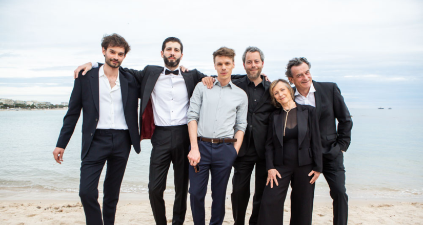 Maxime Rappaz with the cast and crew of LET ME GO in Cannes
